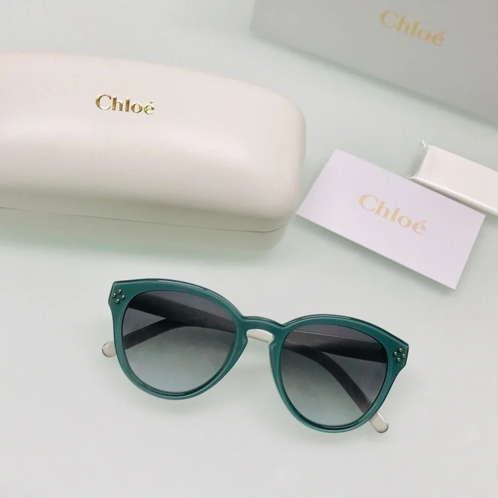 NWT CHLOE CE630S - 442 White Blue Sunglasses